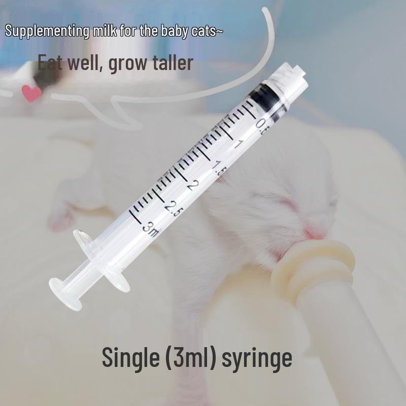Pet Feeding Syringe with Special Nipple for Cats & Dogs
