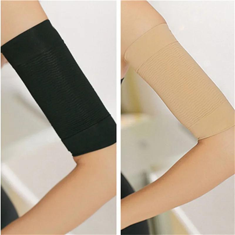 1 paio di Maniche a Compressione Elastiche da Donna, Maniche Modellanti, Dimagranti, Per la Perdita di Peso, Massaggiatore per Gomiti, Fasciatura per Braccia Protezione Solare