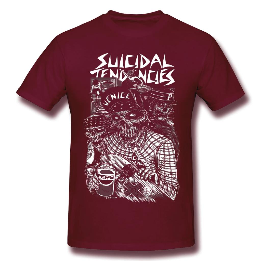 Suicidal Tendencies Potisk Bavlna Vtipná Trička punk Pánská Móda Streetwear