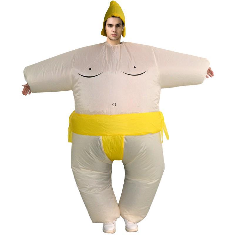 Multicolor Sumo Inflatable Costume for Parent-Child Stage Performance
