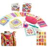 50Pcs/Box Mix Matchs Designs The Granny Square Card Decks Knitting Kit For Adults Diy Grandma Knitted Pattern Set