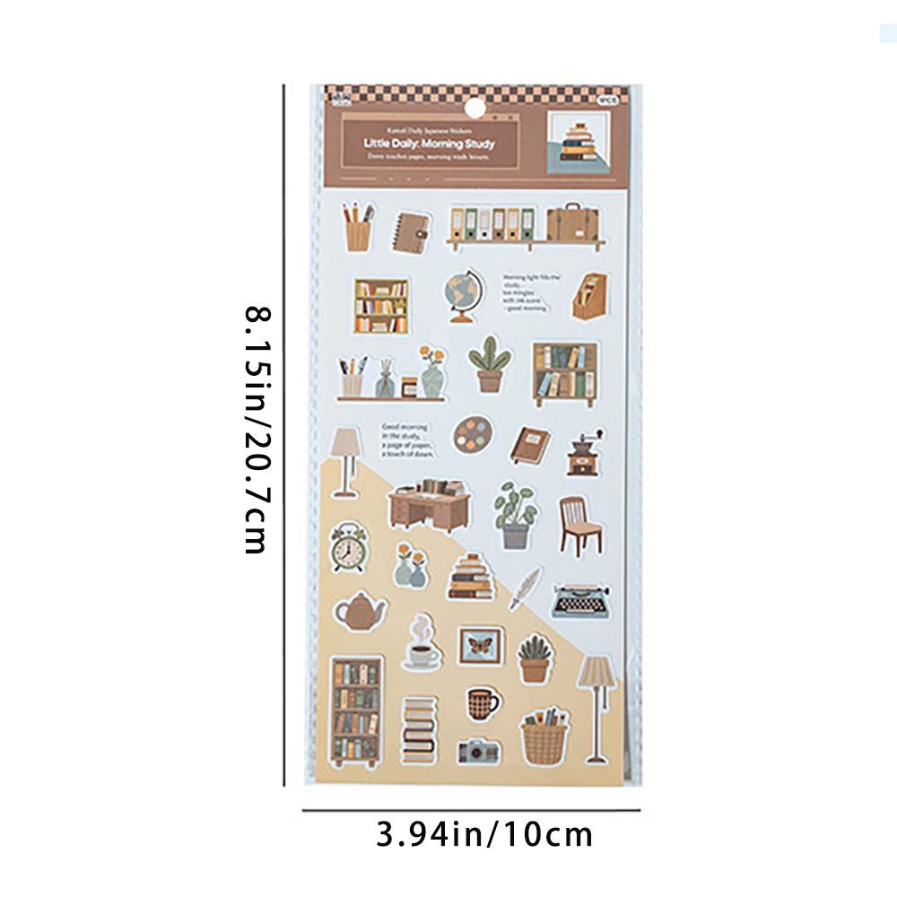 Landscape Stickers Japanese Small Daily Cartoon Life Small Items Pattern Decoration Hand Tent DIY Scene Collage