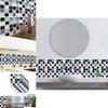 Elegant 3d Mosaic Self-adhesive Oil-proof Wall Sticker Set For Home Kitchen Decor