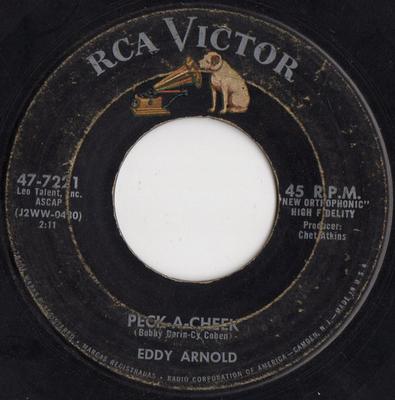 7inch Record EDDY ARNOLD  PeckACheek  Before You Know It 477221 RCA Victor 1958 US CountryFolk Used