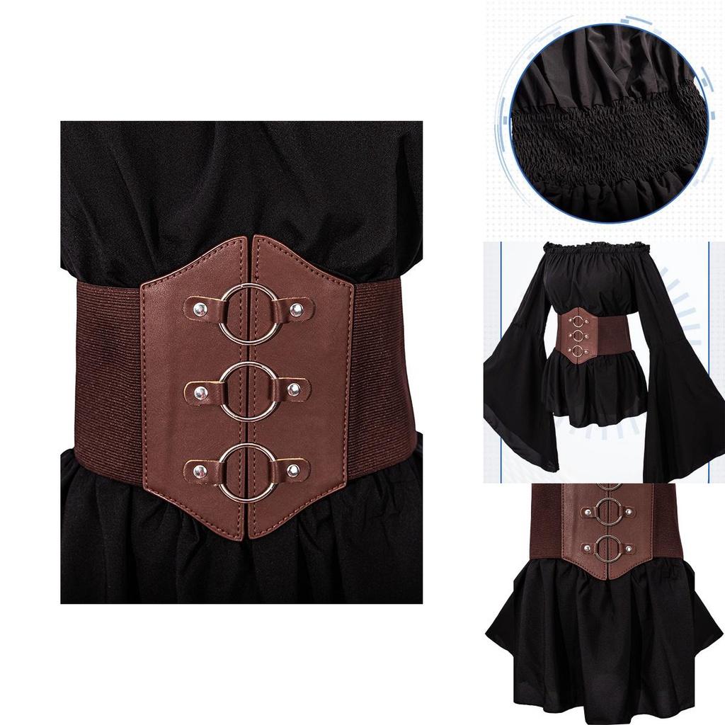 Trendy Pirate Costume Medieval Women's Pirate Shirt Cosplay Clothing