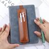 Pu Leather Elastic Notebook Band Holders Adjustable Pen Sleeve Pencil Pouch Holder Strap For Notebook Binder