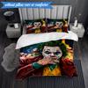 Abstract clown Pattern 3pcs K-pop music group Bedding set,Ideal for Bedroom, Dormitory,Including Duvet Cover And 2pcs Pillowcases,Fan gifts