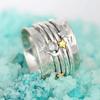 Vintage Star-Moon Rotatable Ring Ladies Ring Jewelry Gift For Women Birthday