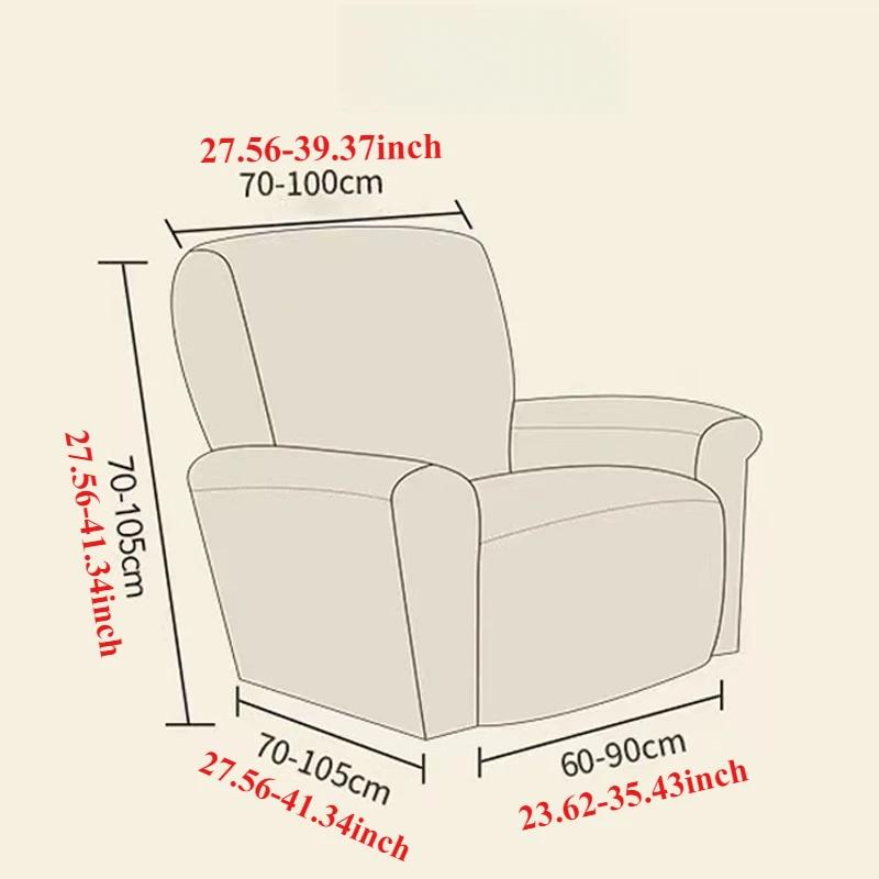 Elastic Single Sofa Cover Stretch Chair Cover for Recliner Chair Slipcover for Living Room Recliner Protector with Protector