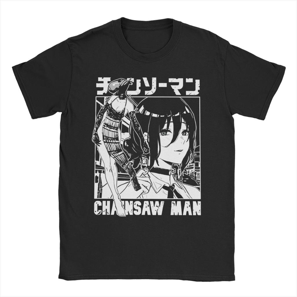 Pánské Dámské Chainsaw Man Denji Reze Tričko Anime Aki Bavlněné Oblečení Novinka Tričko s Krátkým Rukávem Trička Velkých Velikostí
