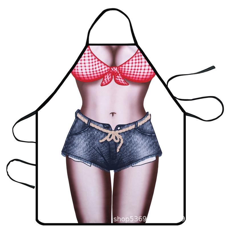 Novelty Muscle Man Apron - Creative Funny Design