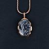 Rough Shungite Gemstone Handmade Gorgeous Copper Jewelry Pendant For Women