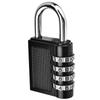 4-digit Combination Password Padlock Gym Drawer Padlock(Black)