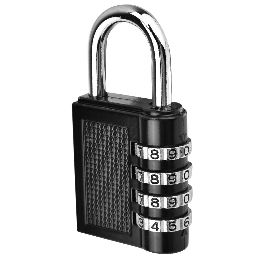 4-digit Combination Password Padlock Gym Drawer Padlock(Black)