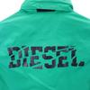 DIESEL Back logo print Nylon Zip hoodie 10 Green system Kid's Used