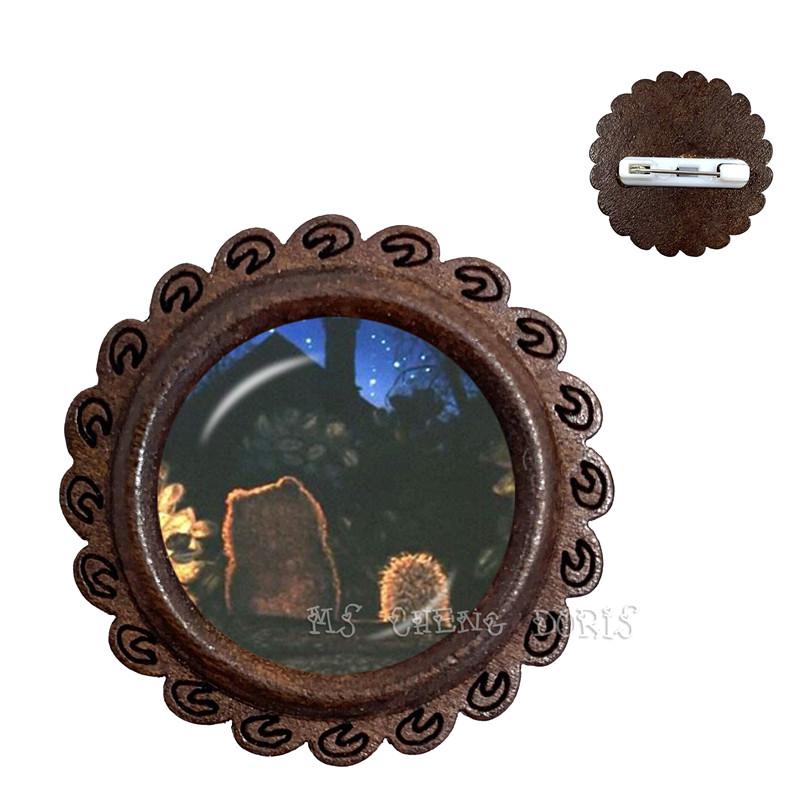 

Vintage Hedgehog Brooch Special Fashion Animal Pins Jewelry Brooches Pins Wood Collar Pin For Women Gift синій