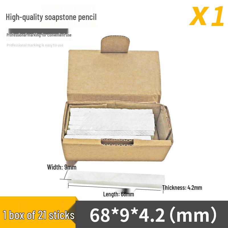 White Jade Stone Pencil Marker for Construction and Shipyards - Thickened and Widened Scribing Tool