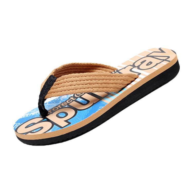 2022 Men's Casual Korean Fashion Summer Trend Letter Flip Flops