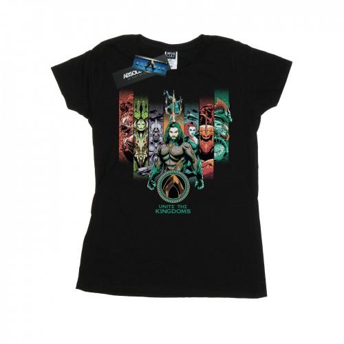 

DC Comics Womens/Ladies Aquaman Unite The Kingdoms Cotton T-Shirt XXL білий