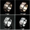 Rotating Diamond-Studded Star Gear Ring for Men and Women - Couple's Full Diamond Pinky Ring