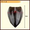 ideamall Motorcycle Windshield Screen Shield Meter Visor Universal Black