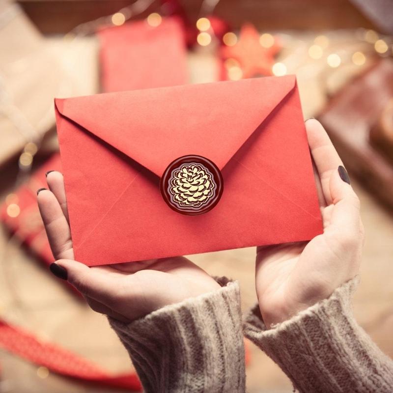 Christmas Seal Stamp Head Replacement, Embossed Seal Stamp Head for Seal Envelope, Invitations Scrapbooking Decoration