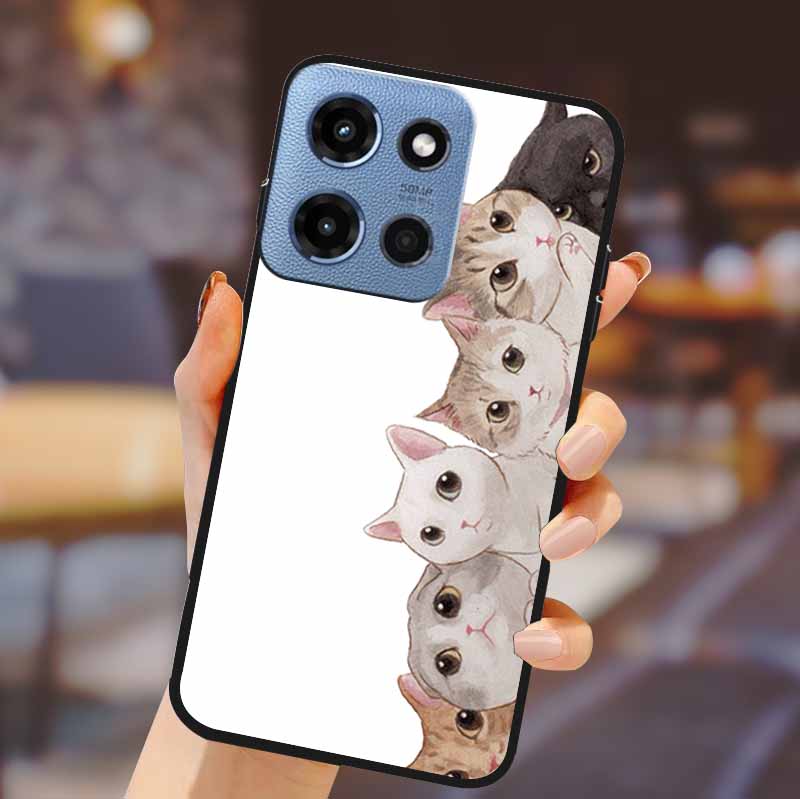 For Motorola G 5G 2025 Phone Case Bumper Soft TPU Silicone Back Cover 3D Flower Emboss Shell For Motorola Moto G 5G Fundas Coque