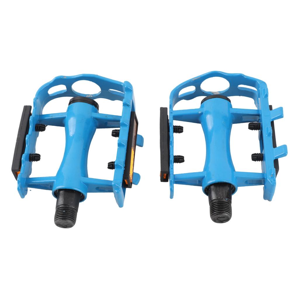 2 X Aluminium Alloy Bicycle Pedals Cycling Pedals Mountain Bike Platform Pedals (blue)