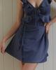 Jiana Lyrical Denim Cover Wrap Skirt