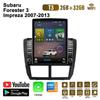 9,7 Zoll Autoradio für Subaru Forester 3 Impreza 2007-2013 Android 2 DIN Tesla Vertikalbildschirm Carplay Autoradio Multimedia-Player 2 + 32 GB