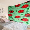 Ladybug Love Heart Pattern Tapestry Room Decoration Wall Hanging for Living Room Bedroom, Dormitory, Birthday and Christmas Gifts