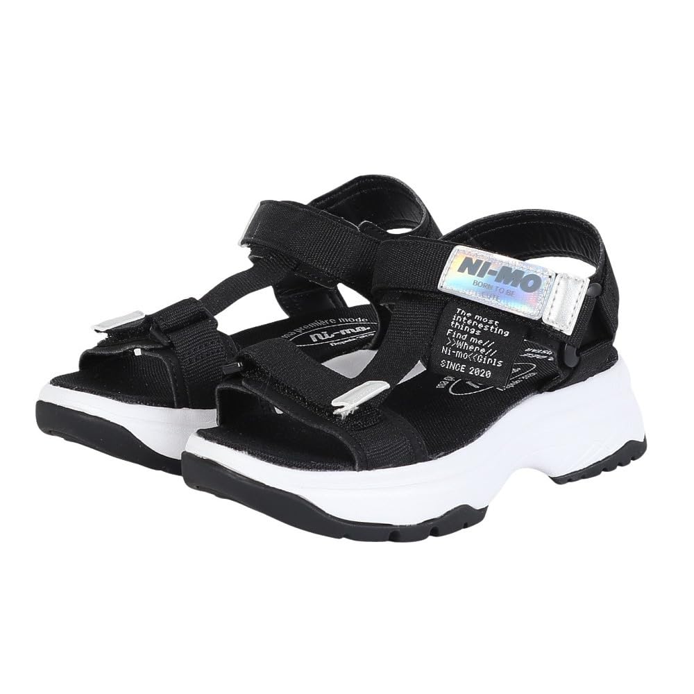 

Moonstar NM J129 Size 2E Girls Sandals, Black, 23.0 cm, чёрный