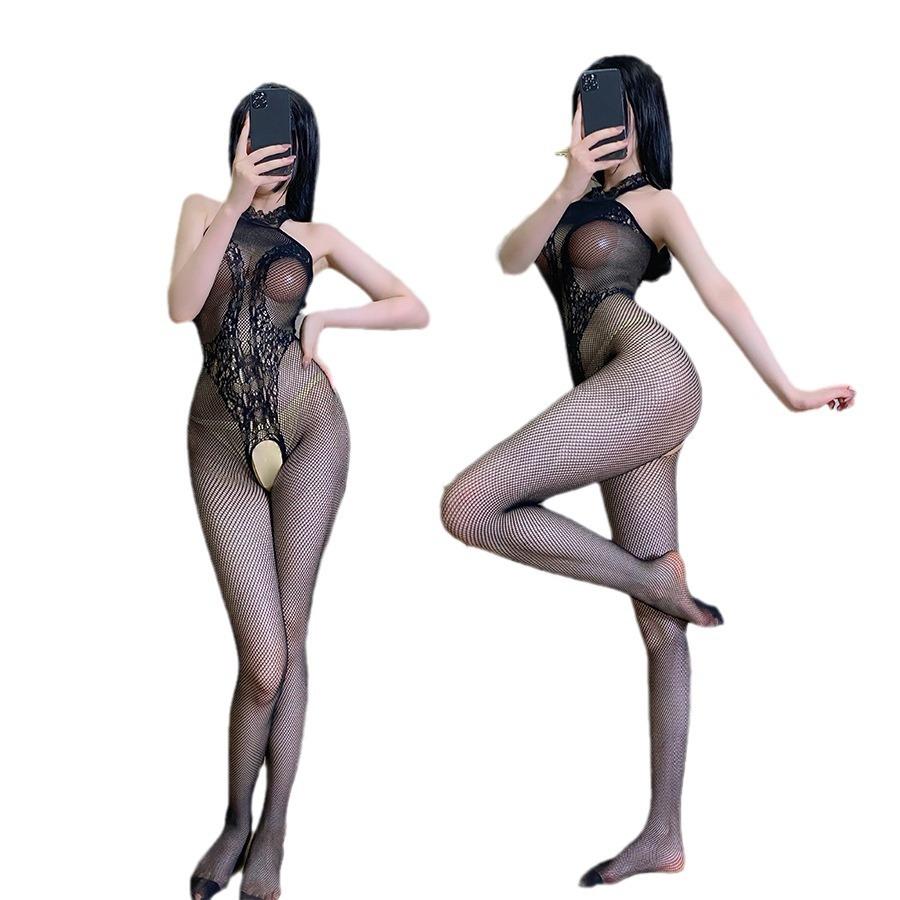 Einteiliger Strumpf, Netz-Body, Versuchung, Wahl, weiblicher Overall, sexy Dessous-Anzug, Frauen, Pornostar-Strümpfe, Verwendung