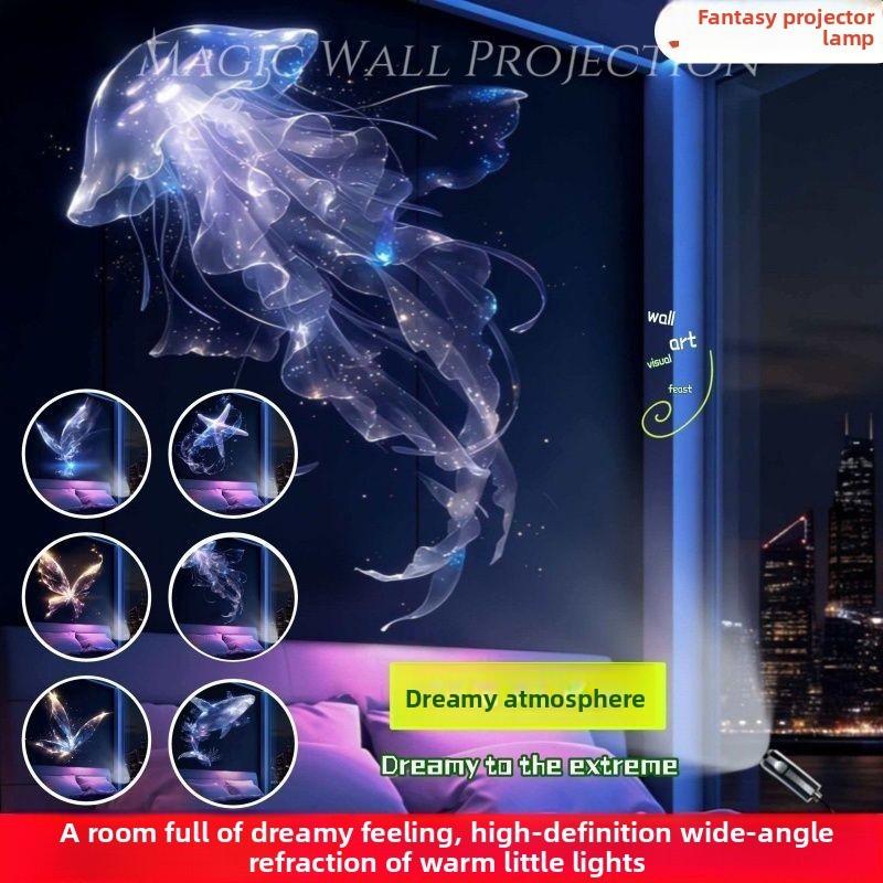 Usb Butterfly Projector Lamp Romantic Gift For Couples Bedroom Ambient Light