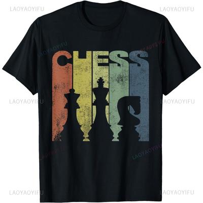 Vintage Schach Geburtstagsgeschenk Schachspieler Kinder Jungen Mädchen T-Shirt Lustiges bedrucktes Shirt Lässiges stilvolles Oberteil