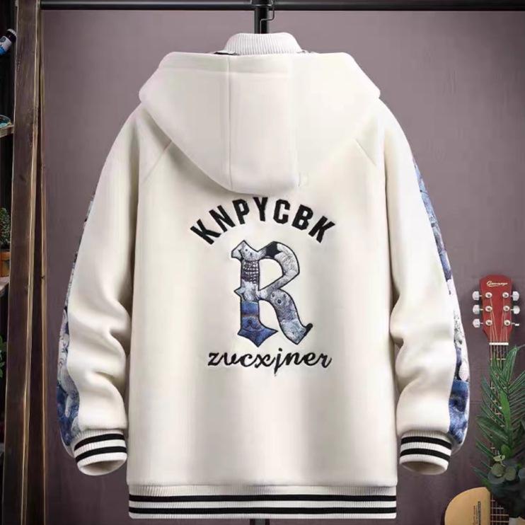 Men's Hip-Hop Hooded Jacket - Trendy Hong Kong Style, Loose Fit, Plus Size, Perfect for Spring and Autumn
