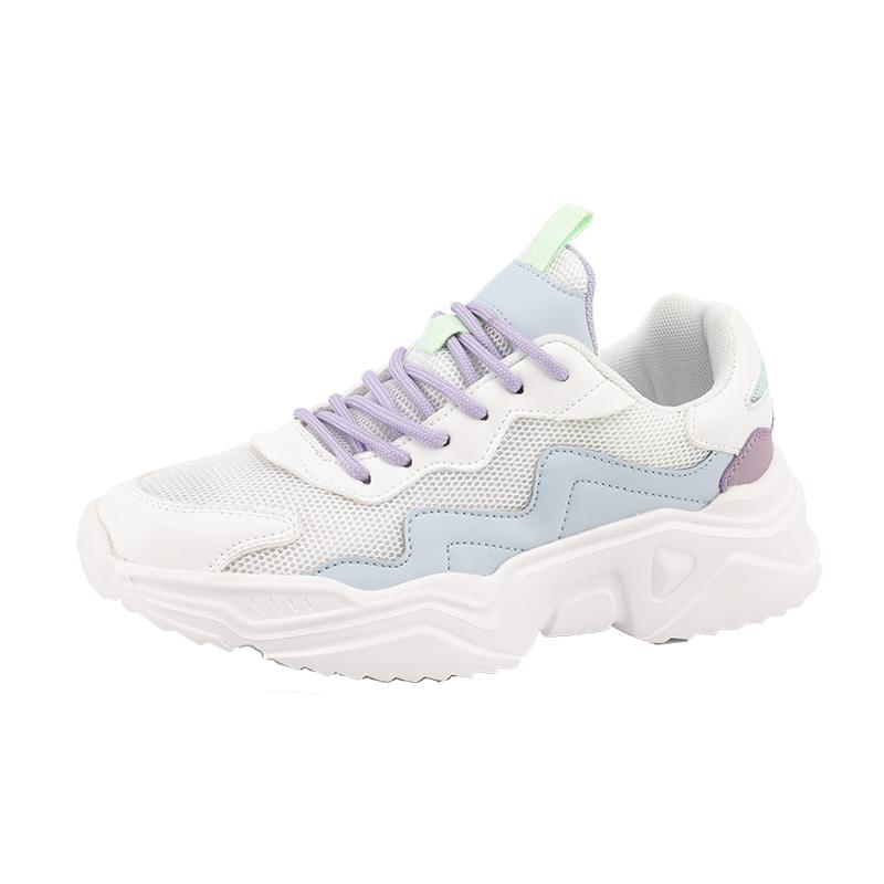 2025 Womens Sneakers Platform Flat Shoes Student Shoe White Casual Trainers Ladies Chunky Sneakers Women Sports Shoes