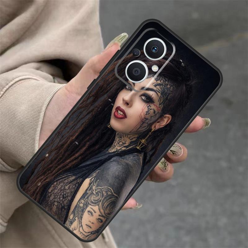 Sexy Sleeve Tattoo Girl Case For OPPO Reno 8T 13F 14F 12F 11F 10 12 13 14 Pro 7 8 Lite OPPO Find X8 X6 X9 Pro Cover