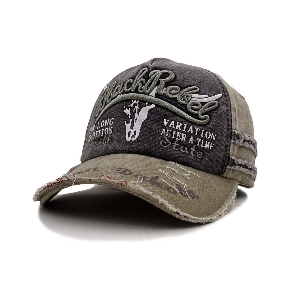 Women'S Washed Hat, Spring And Autumn Washed Bullhead Baseball Cap, Men'S Trendy Casual Embroidered Baseball Cap