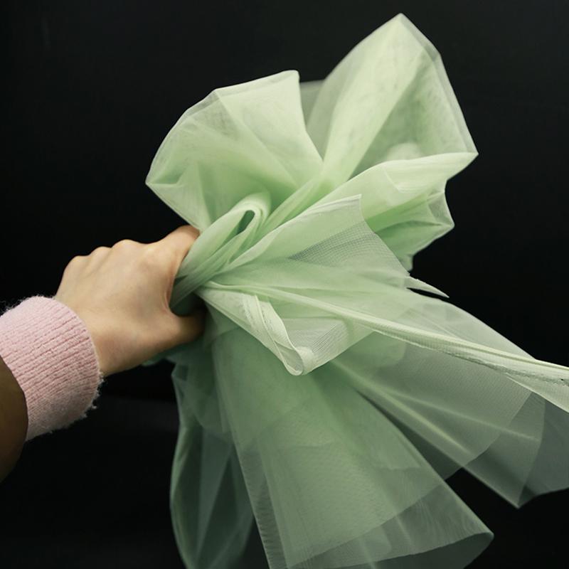 100x160cm Hard Tulle Mesh Fabric for DIY Wedding Dress Skirt Yarn Cloth Decoration Fabric by Per Meter Polyester Stiff Mesh New