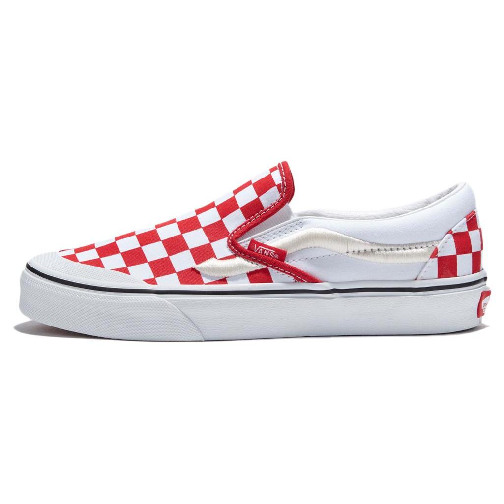 

New Slip On Classic Vans 138 Sidestripe Red Checkerboard VN000BW39Y1 41
