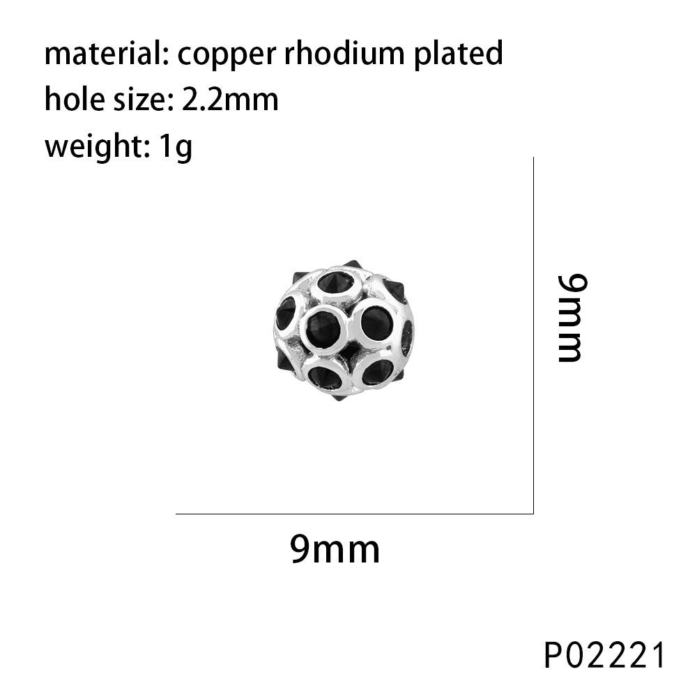 Bracelet Couronne Perles Zircon Corail Bicolore Or & Argent Électroplaqué Fait Main