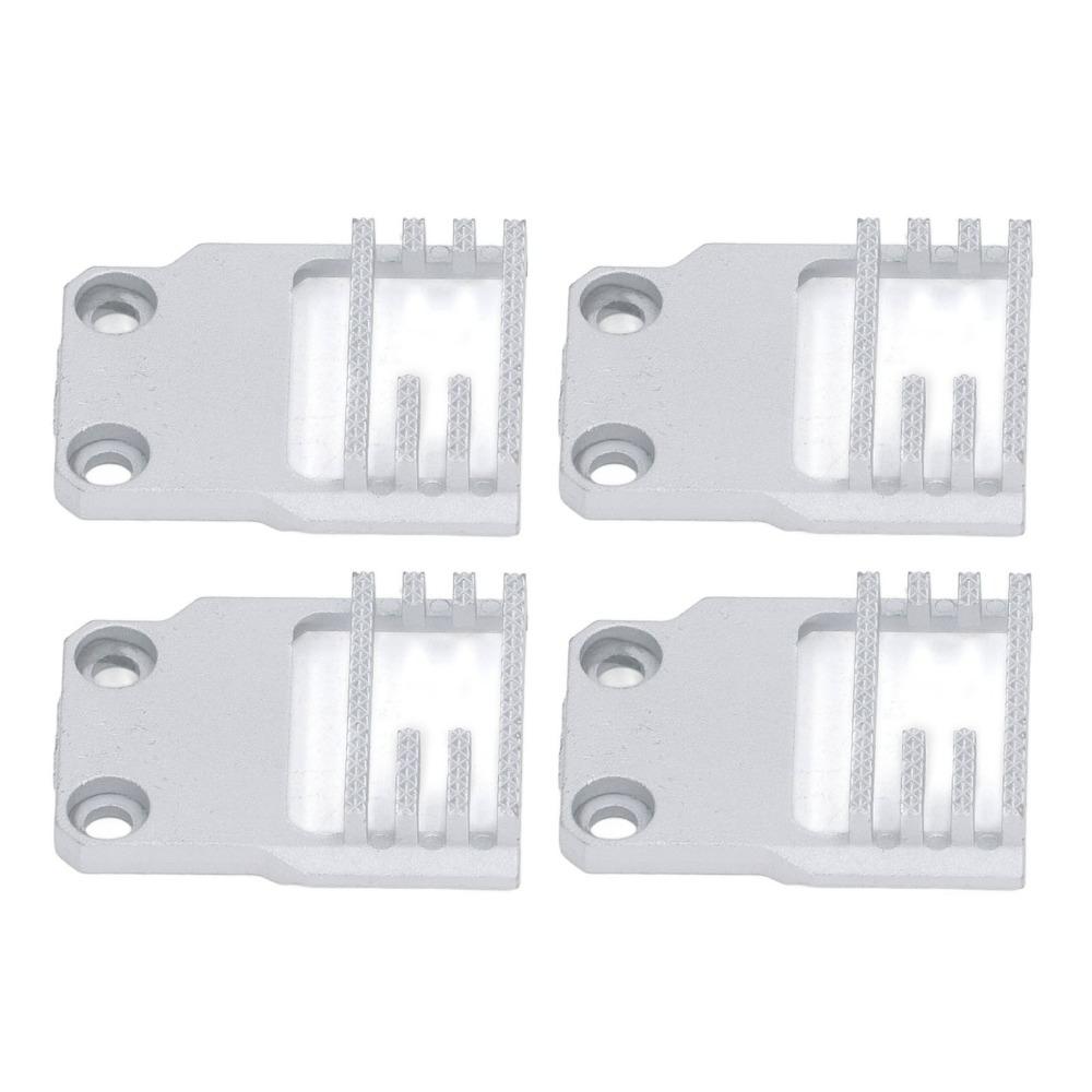 4pcs Iron Sewing Machine Feed Dog Silver Easy Installation Iron Feed Dog Sturdy Construction Sturdy Feed Dog for Feiyue FY811
