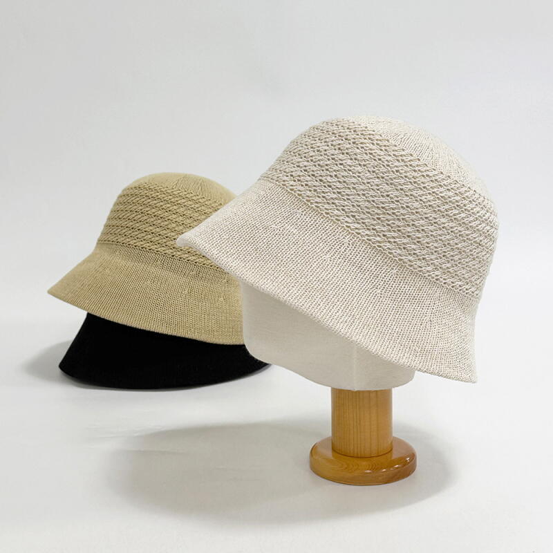 

Women s Summer Vacation Pattern Bucket Hat Beanie ivory