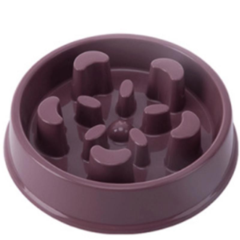 Pet Slow Eating Dog Bowl Slow Feeder Dog Food Bowl Hard Plastic Dog Slow Feeder Cat Pet Feeder Non Slip Anti Gulping Feeder Bowl