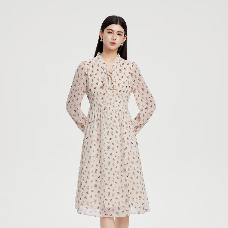 FivePlus Floral Long Sleeve A-line Dress