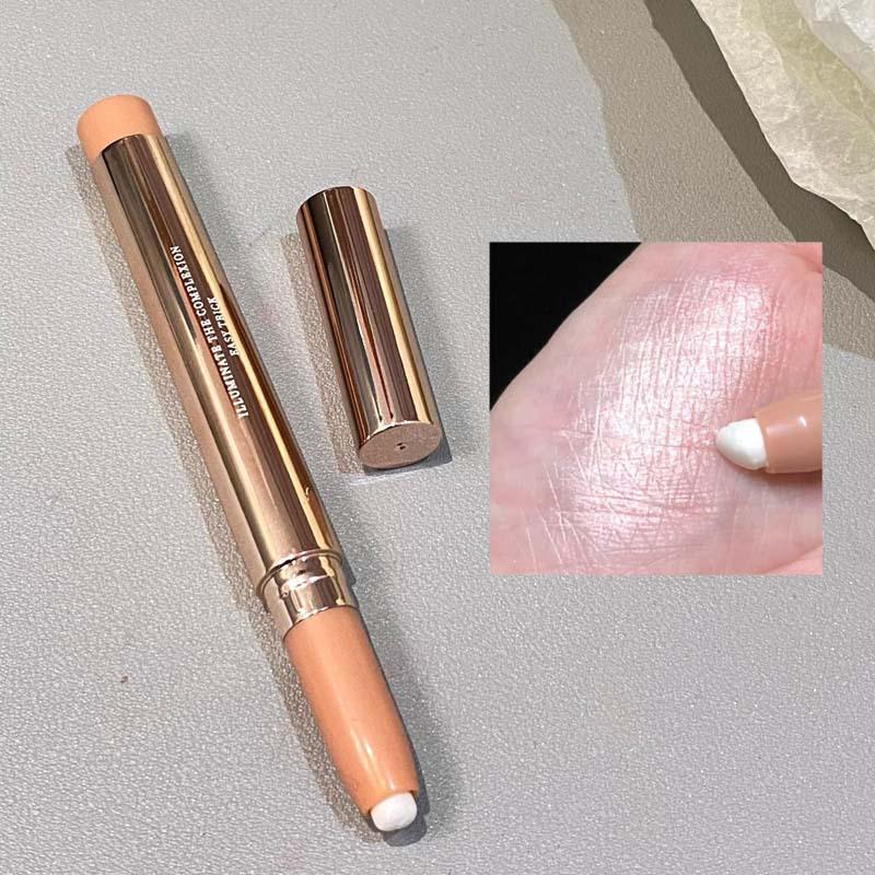 

PINKYFOCUS Dazzling Micro-Shimmer Aegyo Sal Stick: Matte Pearl Highlight Eyeshadow Stick for a Bright, One-Swipe Finish. 1.4g
