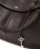 Athe Vanessabruno [Demain] Dark Brown Leather Deman Shoulder Bag L Aaba6F286W3