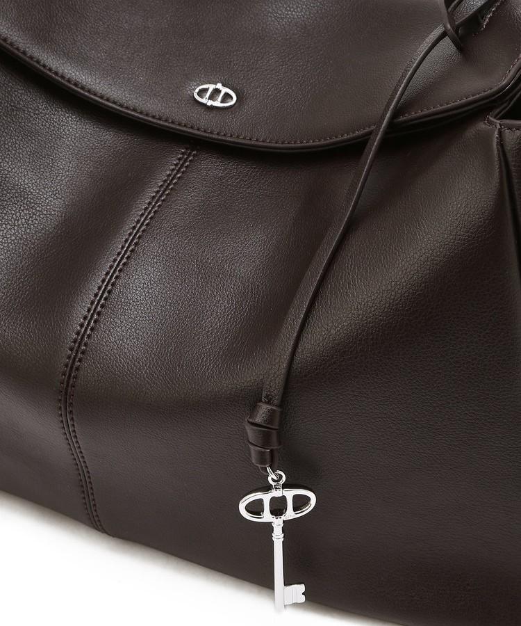 Athe Vanessabruno [Demain] Dark Brown Leather Deman Shoulder Bag L Aaba6F286W3