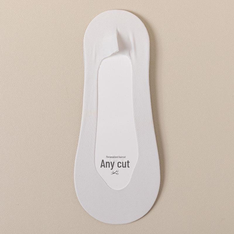 Women's Ultra-Thin Non-Slip Summer Boat Socks: Pure Cotton, Shallow, Heel-Secure, High Heel Compatible